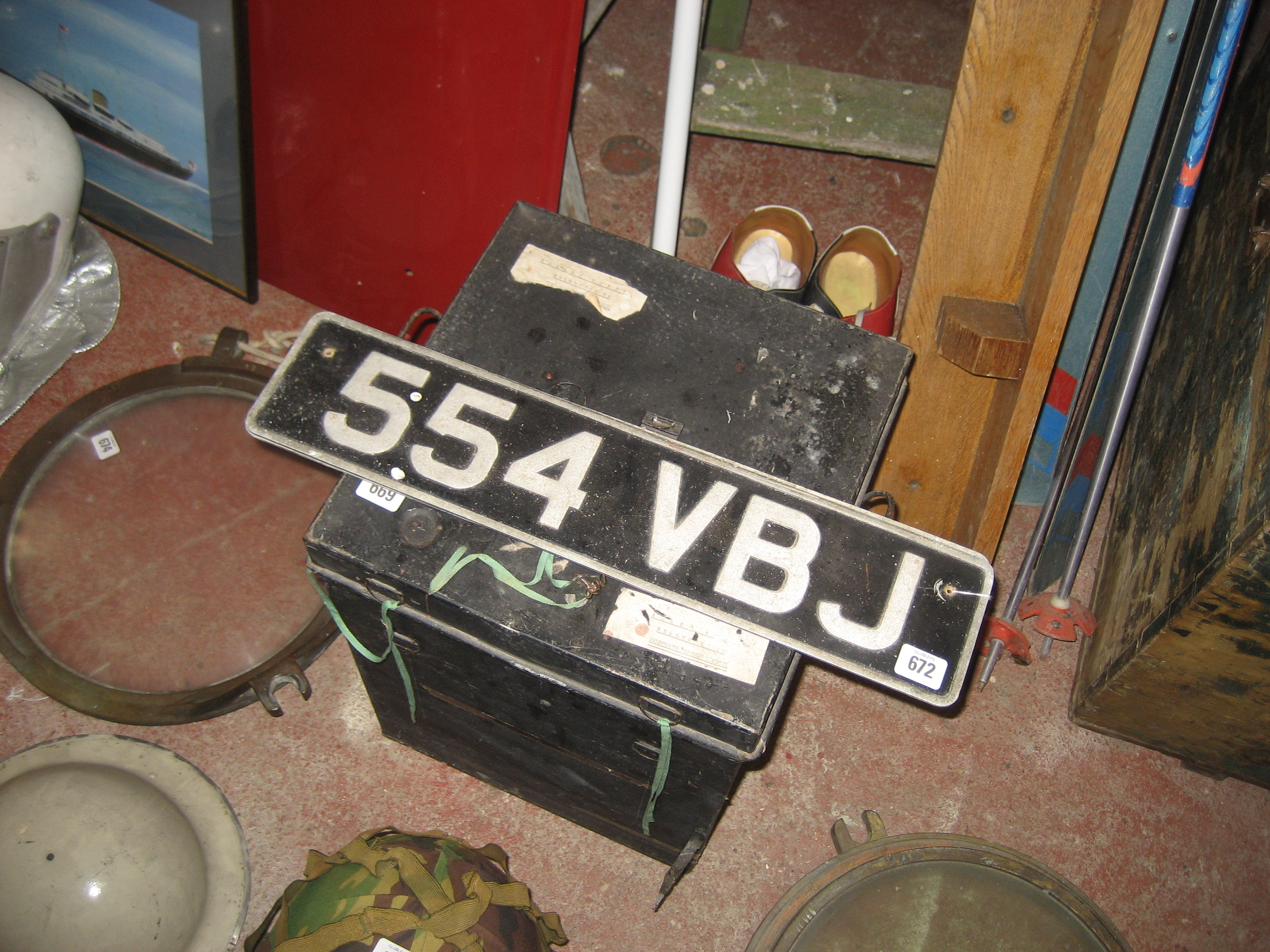 A PAIR OF NUMBER PLATES