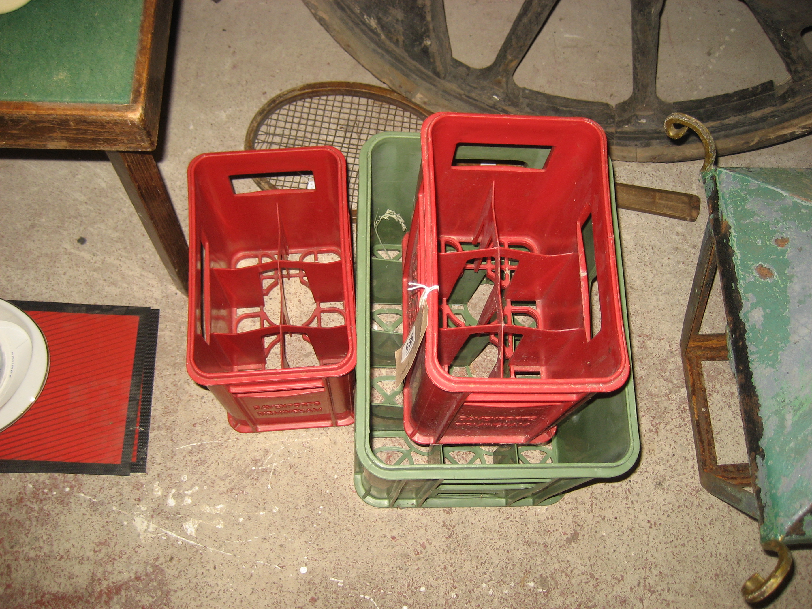 3 BEER BOTTLE CRATES