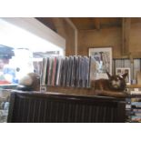 CAT CD RACK WITH CDS