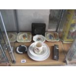 COLLECTION OF ITEMS TO INCLUDE DICKENS CHINA (1 SHELF)