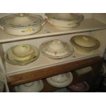 LIDDED TUREENS ETC (CONTENTS OF SHELF)