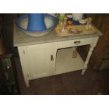 A MARBLE TOP WASHSTAND