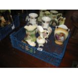 2 AMARI VASES ETC (1 BOX)