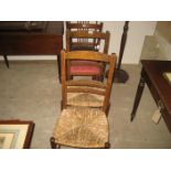 PAIR OF WICKER BEDROOM CHAIRS