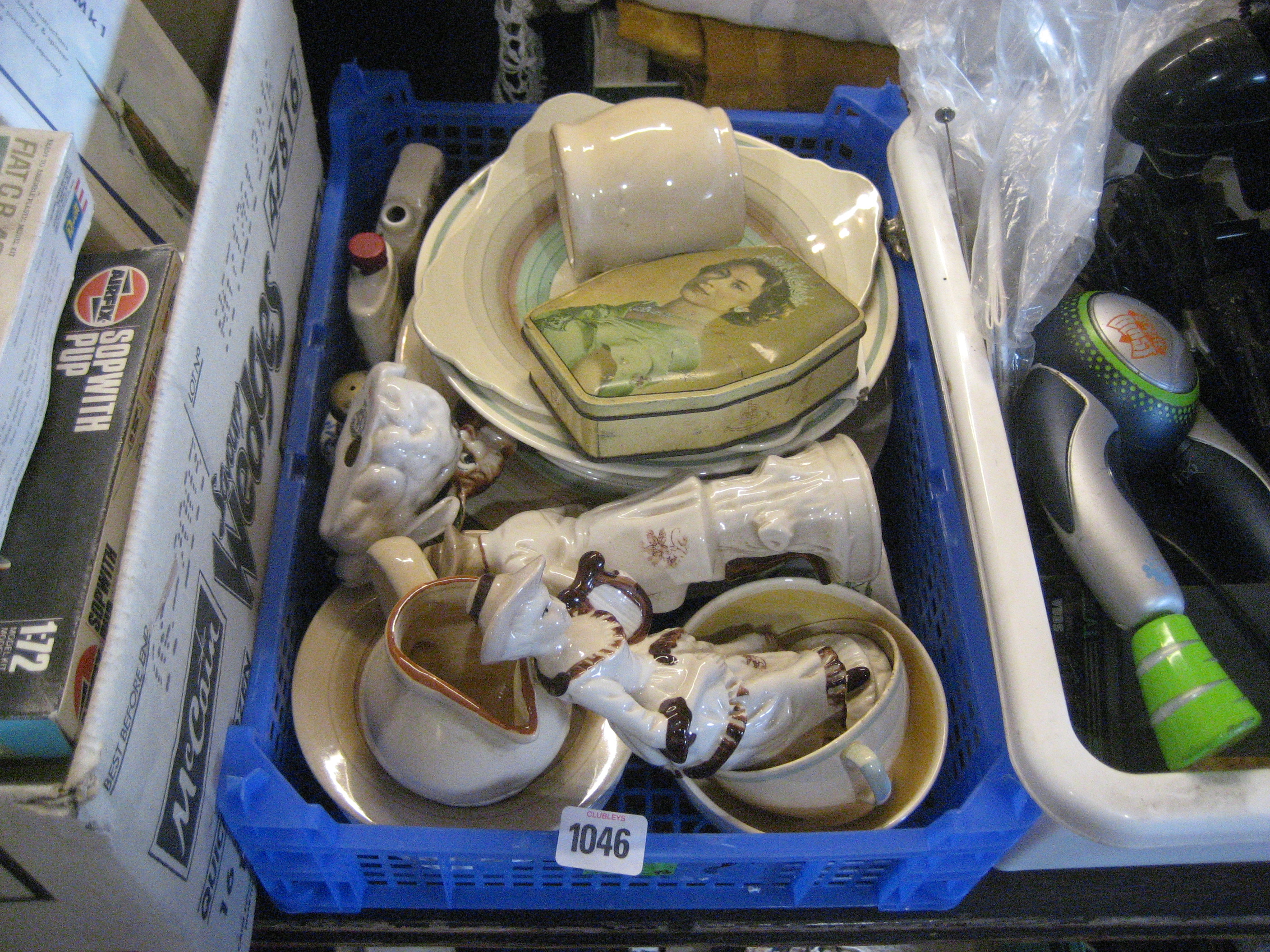 GOSS RAMSGATE HARE/MISC CHINA ETC - CONTENTS IN ONE BOX