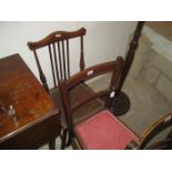 PAIR OF EDWARDIAN CHAIRS