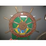 SHIP~S STEERING WHEEL