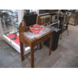 ART DECO DRESSING TABLE WITH MARBLE TOP