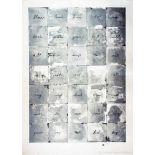 Jim Dine. Wall Chart IV. Farblithographie. 1974. 121,9 : 88,9 cm. Signiert, datiert und