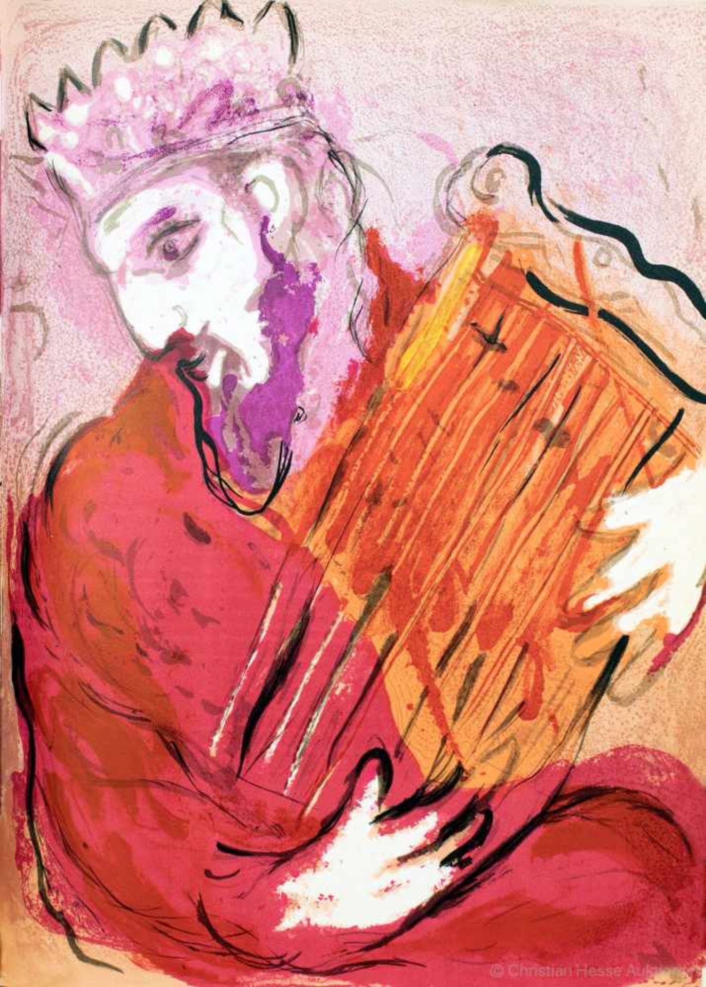 Einbände - Roland Meuter, Ascona - Marc Chagall. Bible. Paris, Verve 1956. Mit 30 Lithographien, von - Image 4 of 5