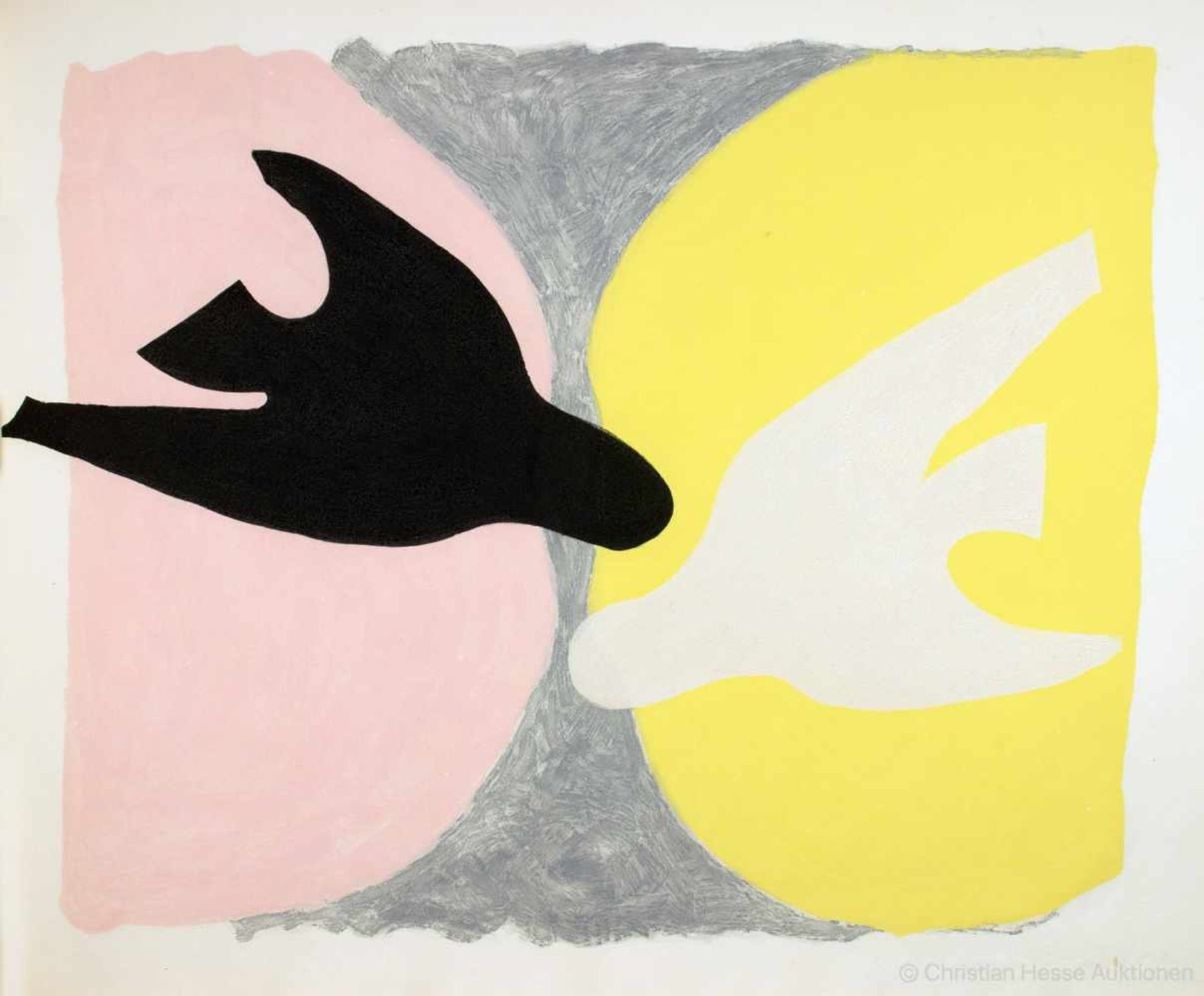 Georges Braque - Saint-John Perse. Lordre des oiseaux. Paris, Au Vent dArles 1962. Mit zwölf - Image 2 of 5