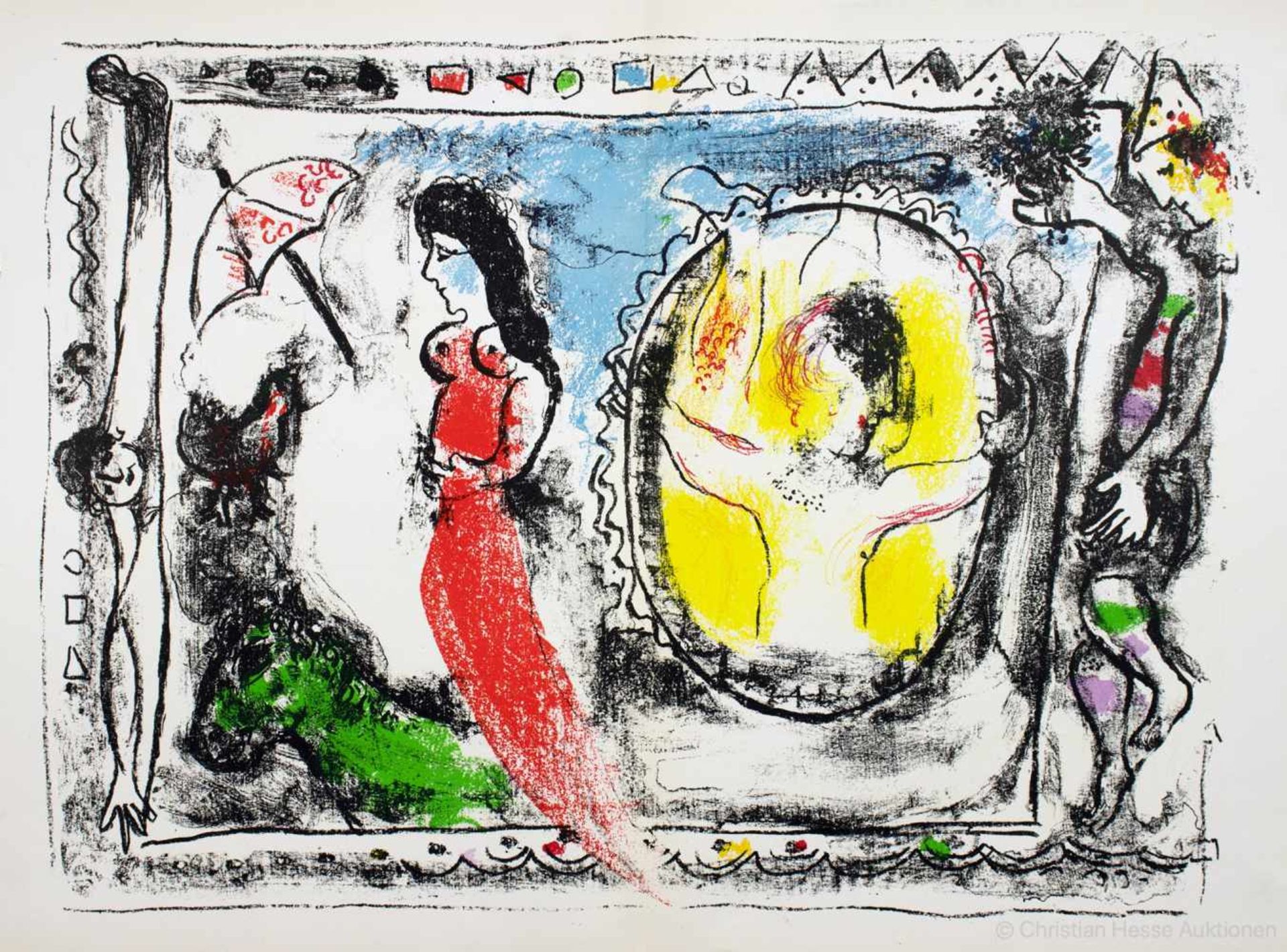 Marc Chagall. Zwei Hefte der Reihe »Derriere le miroir«. Paris, Maeght 1964 und 1969. Mit zusammen - Image 3 of 4