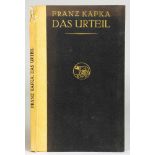 Kurt Wolff - Franz Kafka. Das Urteil. Eine Geschichte. Leipzig, Kurt Wolff 1916. Originalpappband.