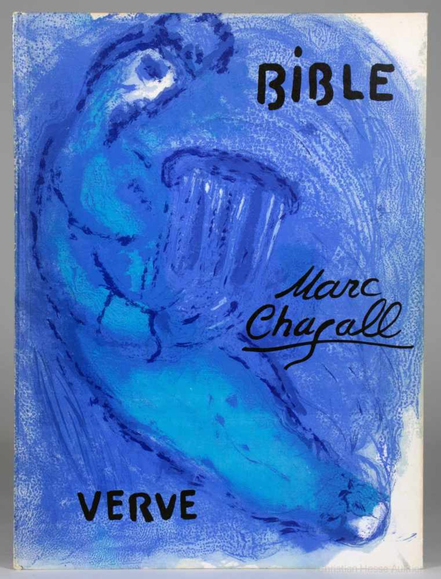 Marc Chagall. Bible. Paris, Verve 1956. Mit 30 Lithographien, von den 18 farbigen eine als Titel und