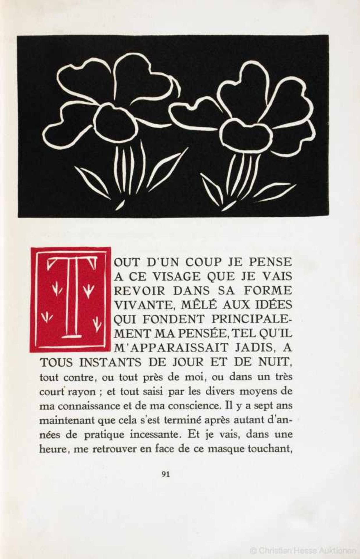 Henri Matisse - André Rouveyre. Repli. Gravures de Henri Matisse. Paris, Bélier 1947. Mit zwölf - Image 4 of 4