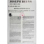 Joseph Beuys. Dokumentatie. Offsetdruck. 1975. 57,7 : 37,3 cm. Signiert und mit drei Stempeln.