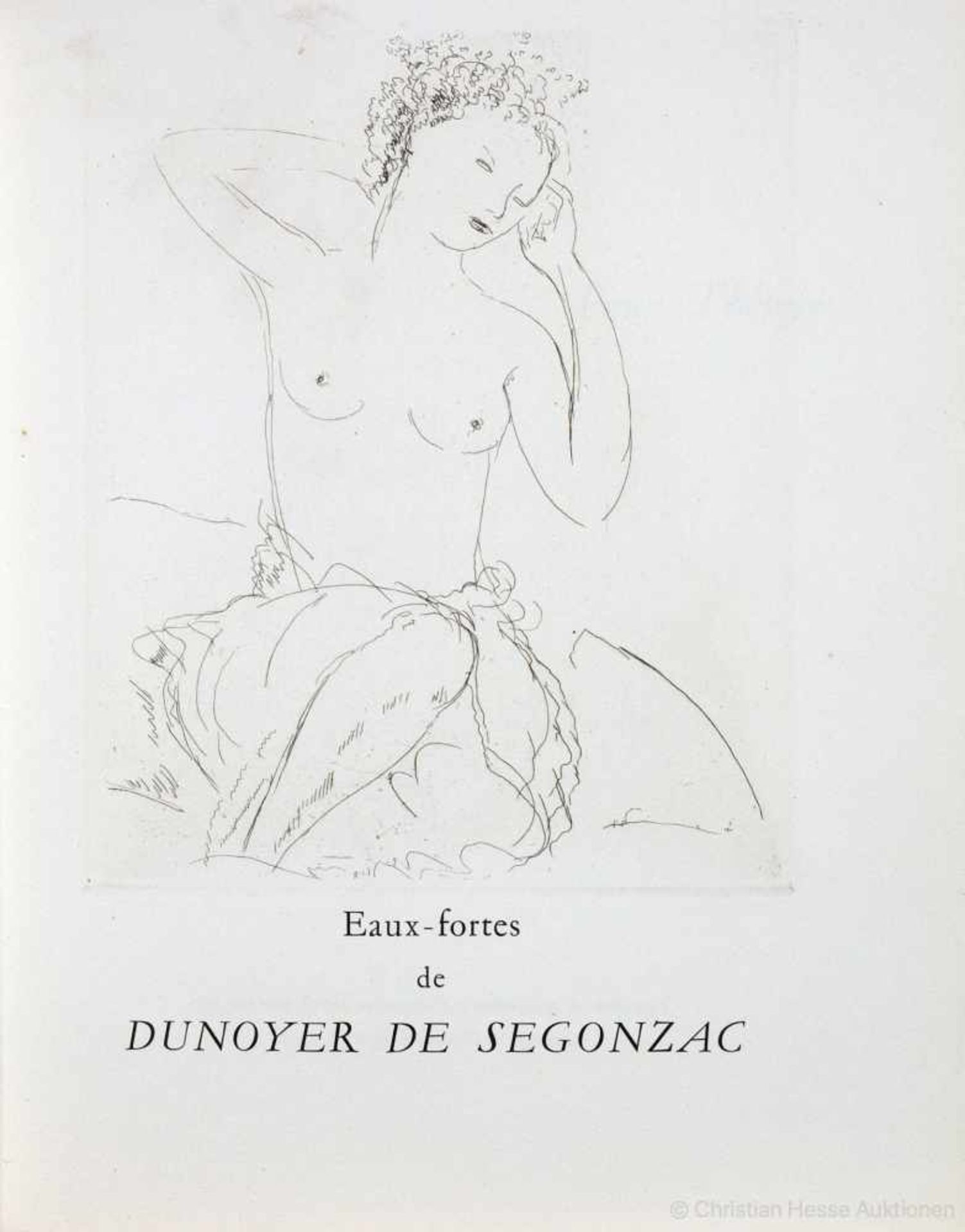 André Dunoyer de Segonzac - Pierre de Ronsard. Quelques Sonnets. Eaux-fortes de Dunoyer de Segonzac. - Image 2 of 6