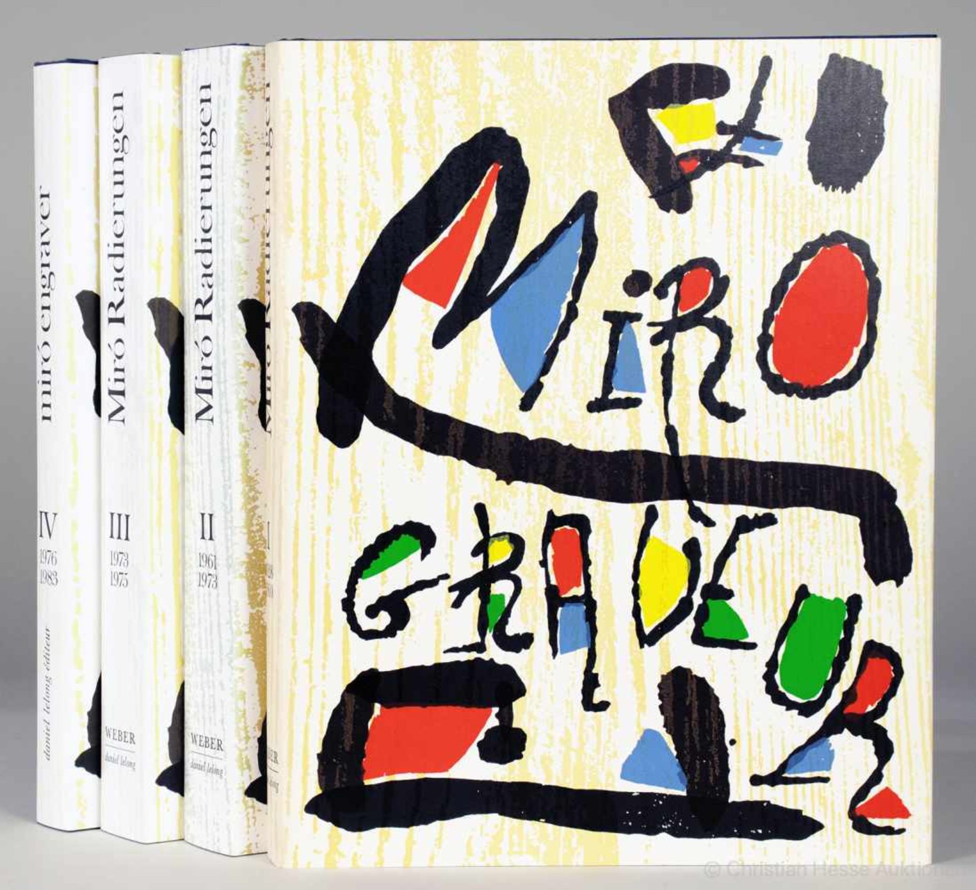 Joan Miró - Jacques Dupin. Miró Radierungen. - Miró Engraver. I [-] IV. Genf und Paris, Weber Lelong