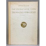 Kurt Wolff - Ernst Blass. Die Gedichte von Trennung und Licht. Leipzig, Kurt Wolff 1915.