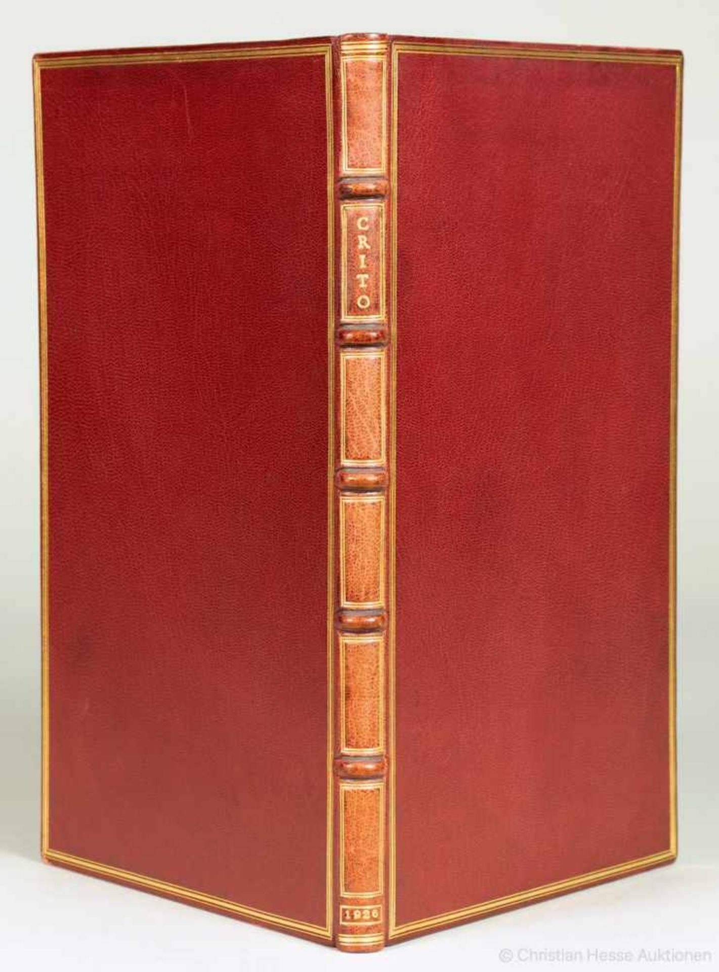 Officina Bodoni - Crito. A Socratic Dialogue by Plato. Translated by Henry Cary. Paris, Pleiad Press