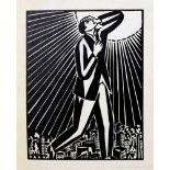 Frans Masereel. Die Sonne. 63 Holzschnitte. München, Kurt Wolff 1920. Mit 63 blattgroßen