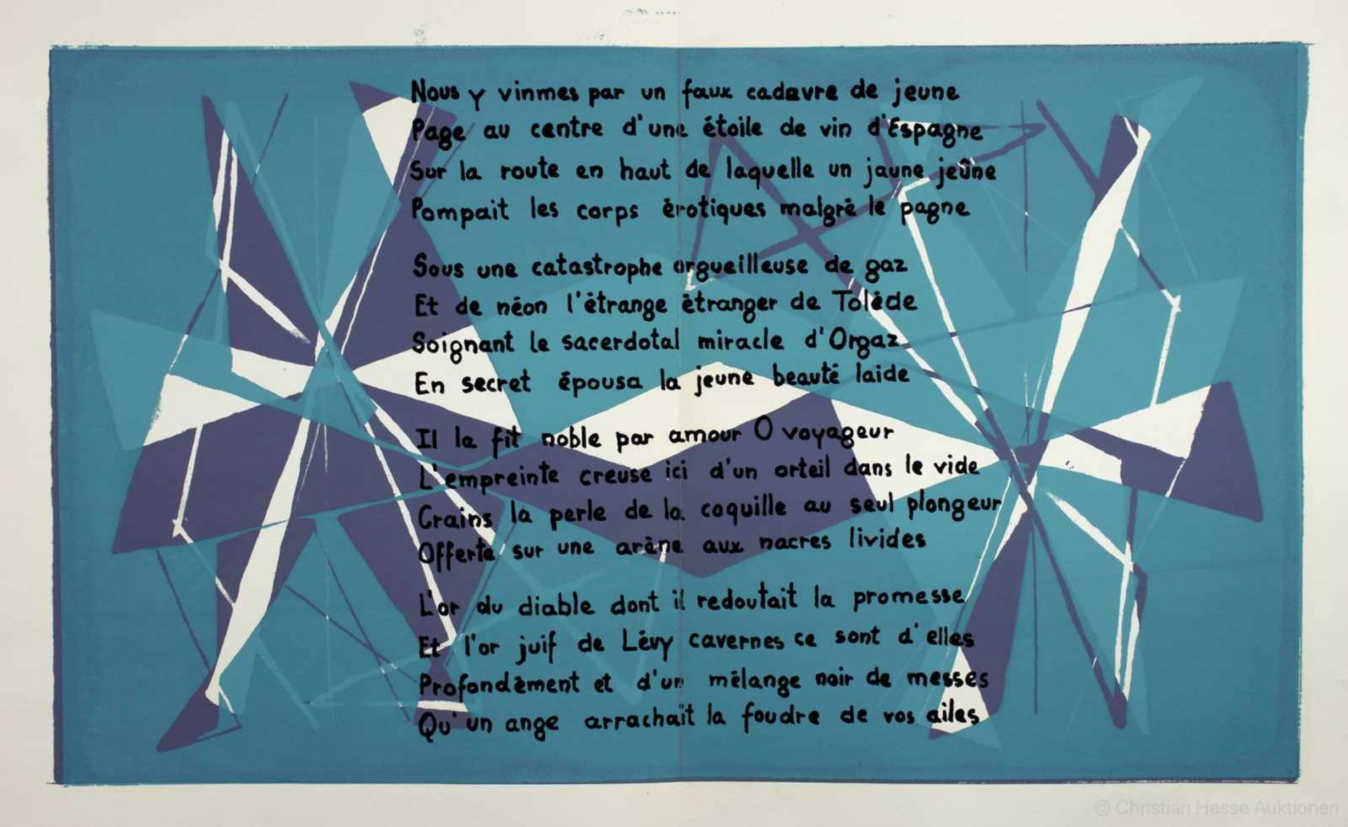 Feri Varga - Hommages. Poêmes de Jean Cocteau. Lithographies de Varga. Paris, Éditions de minuit [ - Image 3 of 4