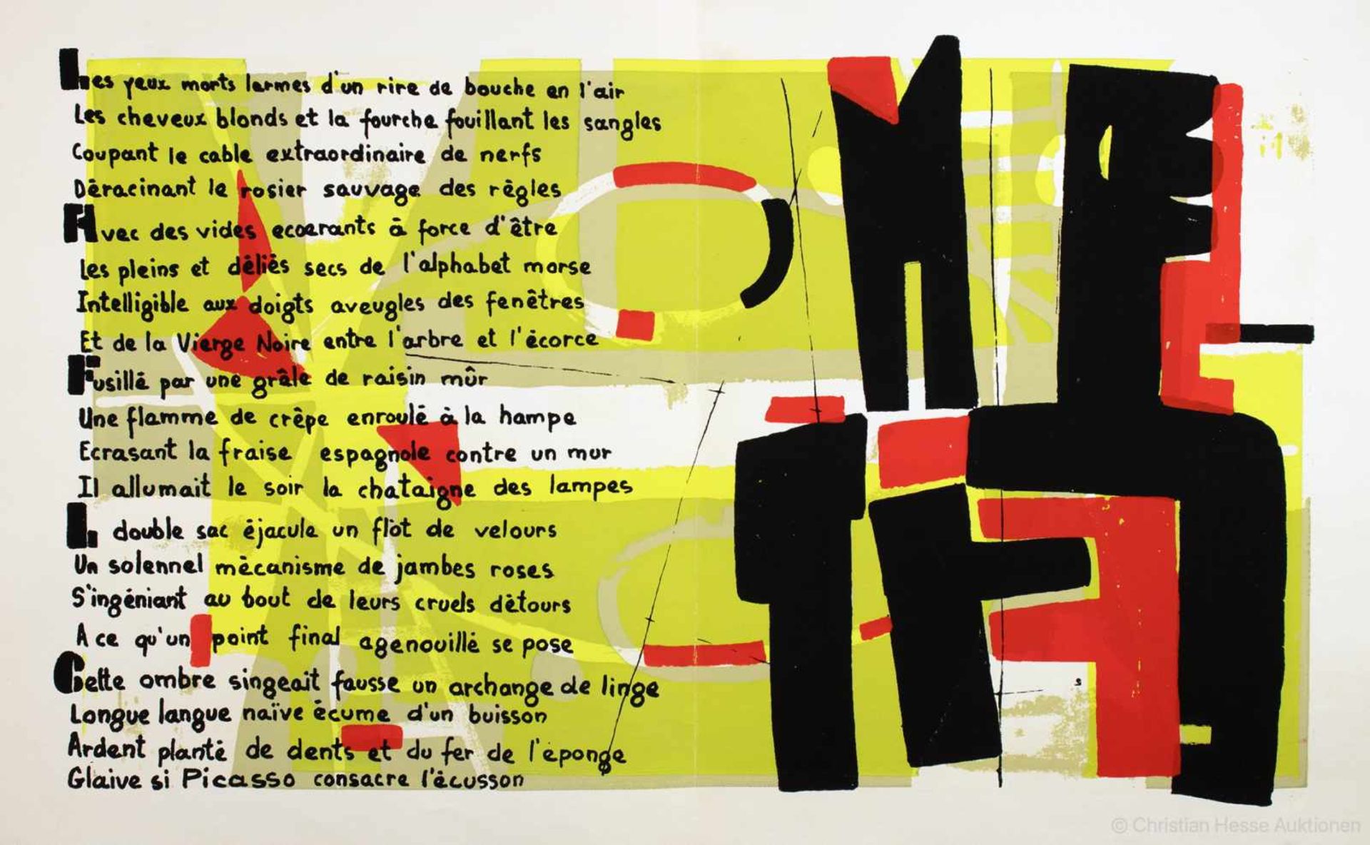 Feri Varga - Hommages. Poêmes de Jean Cocteau. Lithographies de Varga. Paris, Éditions de minuit [ - Image 2 of 4