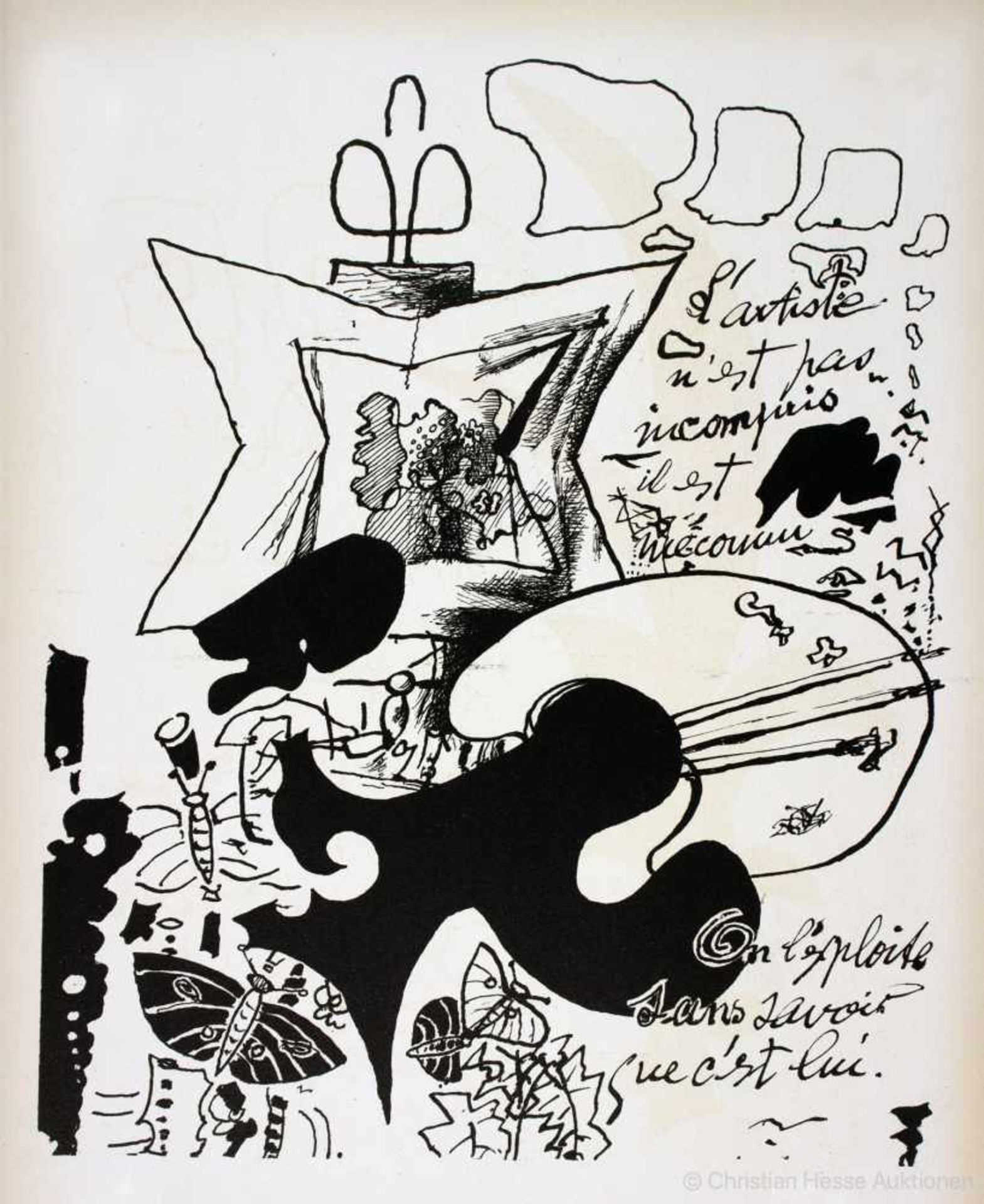 Georges Braque. Cahier 1916 - 1947. Paris, Maeght 1948. Mit zahlreichen lithographierten Tafeln - Image 3 of 4