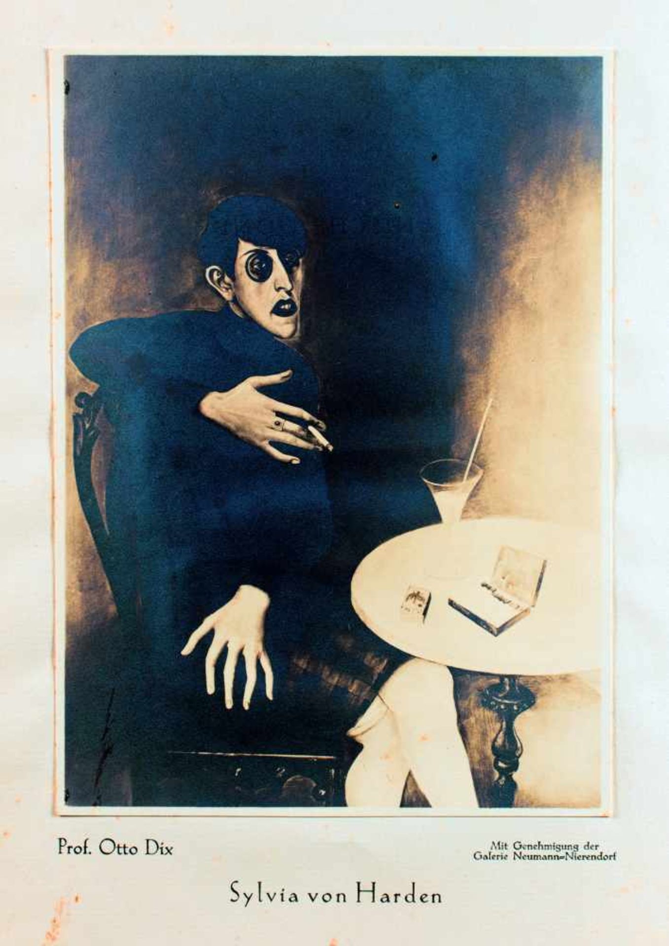 Otto Dix - Sylvia von Harden. Die italienische Gondel. Gedichte. Berlin, Hoboken-Presse [1927].
