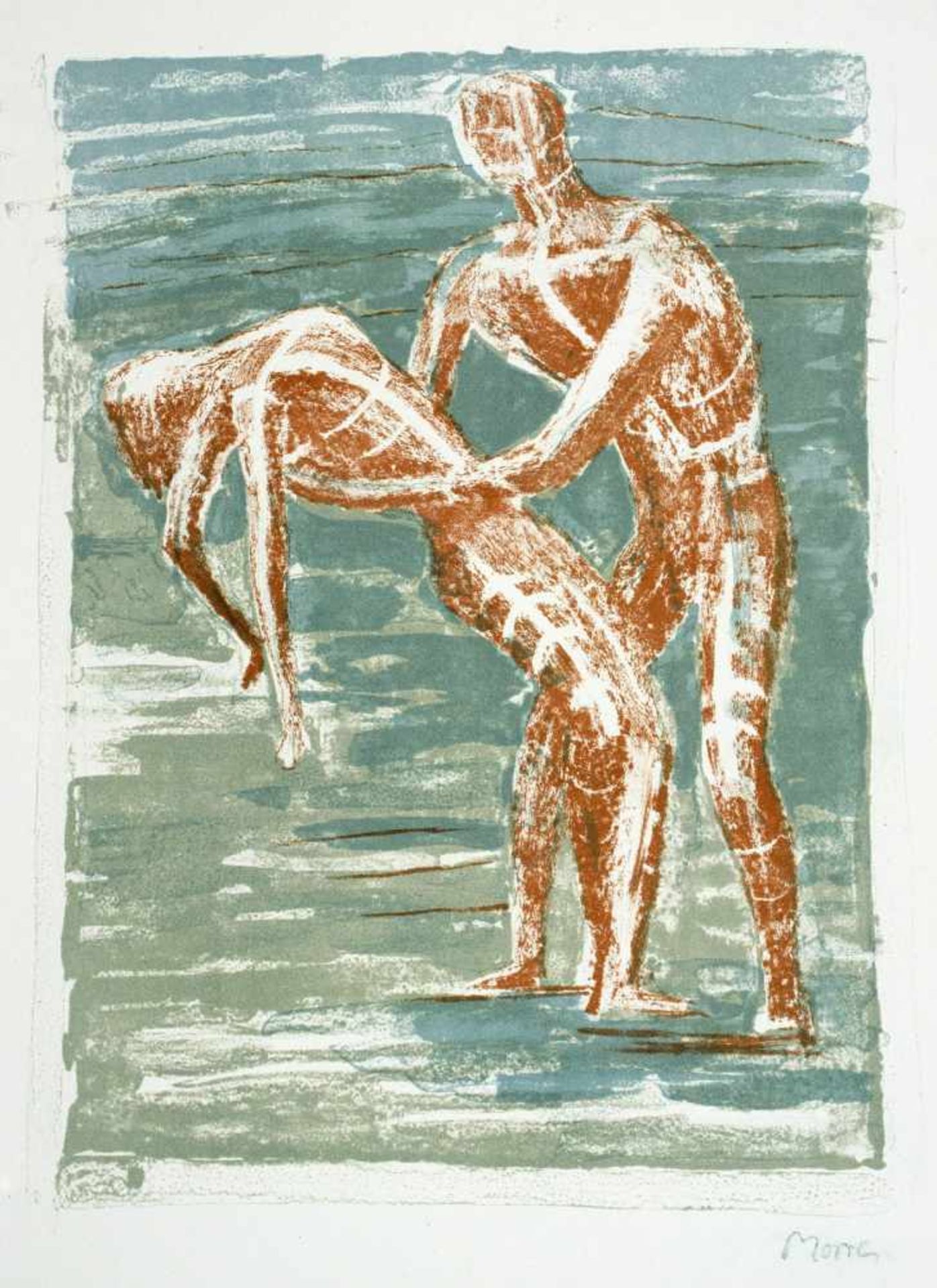 Henry Moore - Goethe. Prométhée. Traduction par André Gide. Lithographies de Henry Moore. Paris, - Bild 6 aus 10