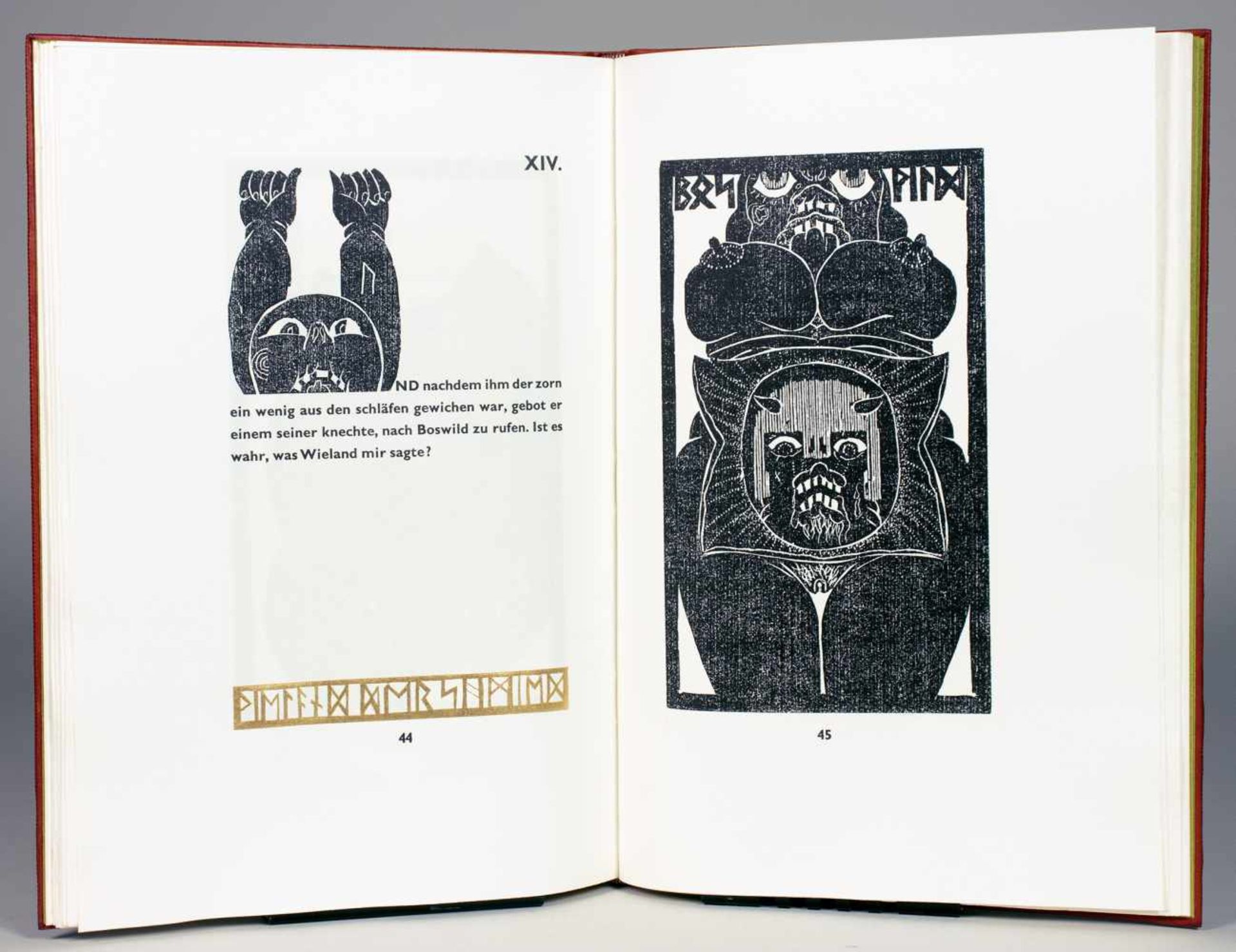 The Bear Press - H. C. Artmann. Gesänge der Hämmer. Einband, Farbradierung, Holzschnitte, - Image 4 of 5