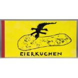 Uta Zaumseil. Eierkuchen Eigenverlag 1999. Acht Linol- oder Holzschnitte. Mit einem Textblatt im