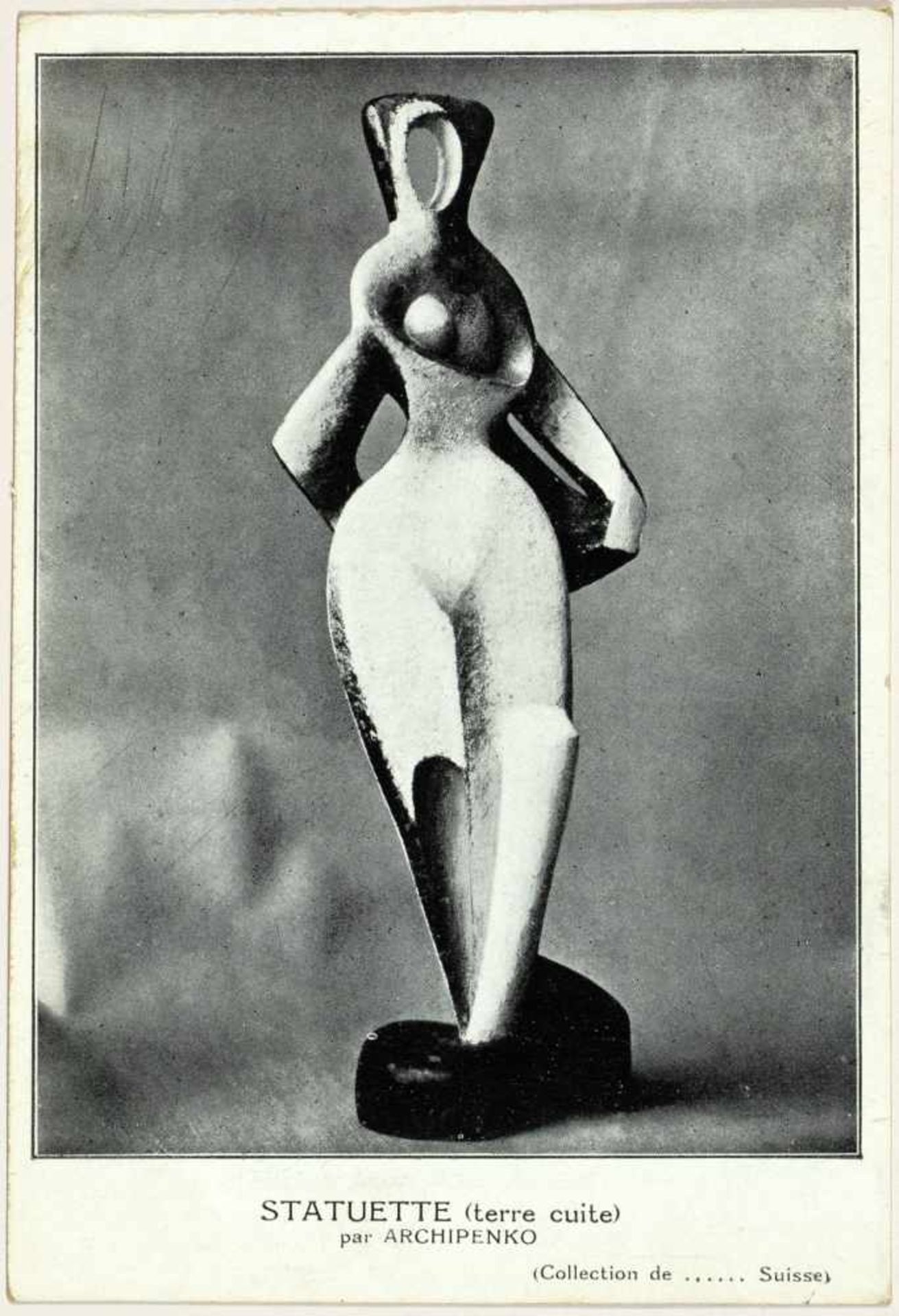 Sturm-Postkarten. Vier Postkarten. Um 1915. Ca. 14 : 10 cm. I. Marc Chagall. Kleinstadt. - Bild 4 aus 4