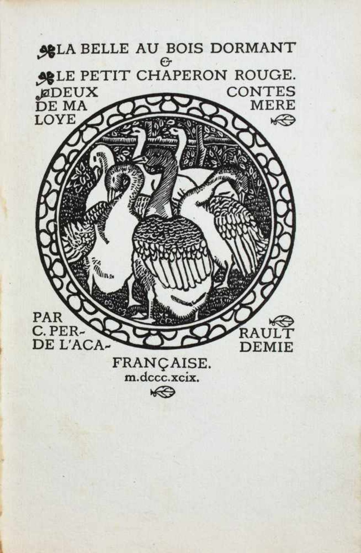 Eragny Press - Charles Perrault. Deux contes de ma mere loye. La belle au bois dormant & Le petit - Bild 2 aus 4