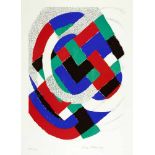 Sonia Delaunay-Terk. Ohne Titel (aus: IAA / AIAP, UNESCO). Farblithographie. 1971. 45 : 31 cm (63,