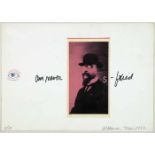 Al Hansen. Satie/rebus. Multiple (Collage, Papier, Filz- und Silberstift). 1982. 20,8 : 29,7 cm.