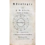 Astrologie - Johann Wilhelm Pfaff. Astrologie. Nürnberg, Friedrich Campe 1816. Mit einer gestochenen