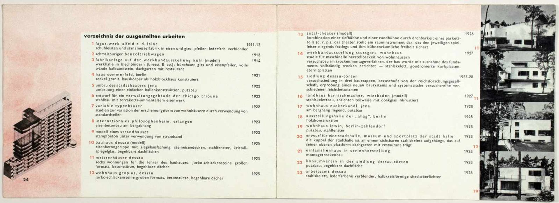 Laszlo Moholy-Nagy - Ausstellung Walter Gropius. Zeichnungen, Fotos, Modelle in der ständigen - Image 3 of 8