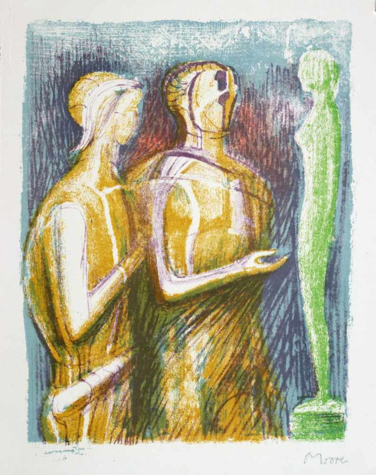 Henry Moore - Goethe. Prométhée. Traduction par André Gide. Lithographies de Henry Moore. Paris, - Bild 3 aus 10