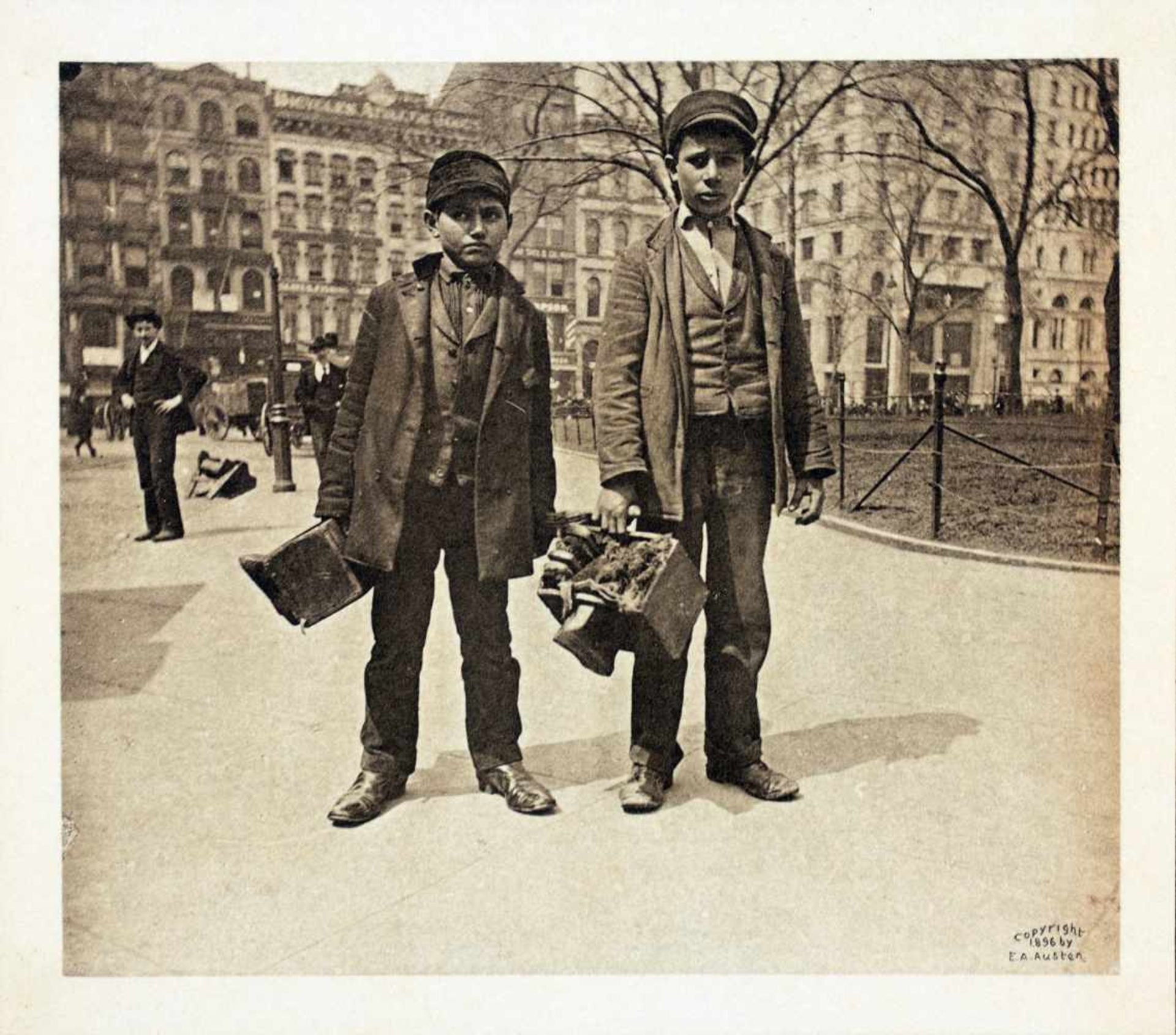 E[lizabeth] A[lice] Austen. Street Types of New York. Zwölf Fotogravuren. 1896. 9,5 : 11,1 cm, auf - Bild 7 aus 7