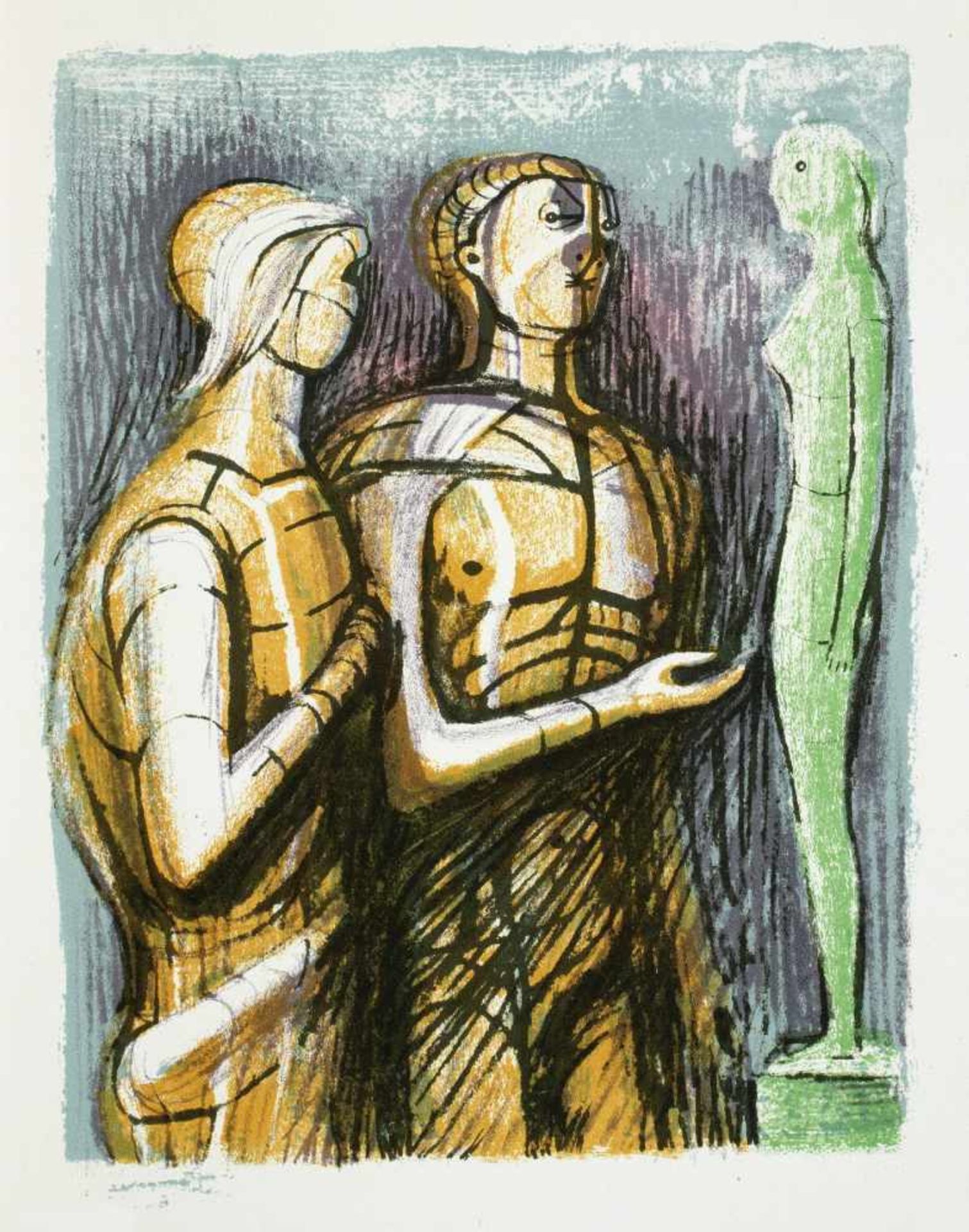 Henry Moore - Goethe. Prométhée. Traduction par André Gide. Lithographies de Henry Moore. Paris, - Bild 10 aus 10