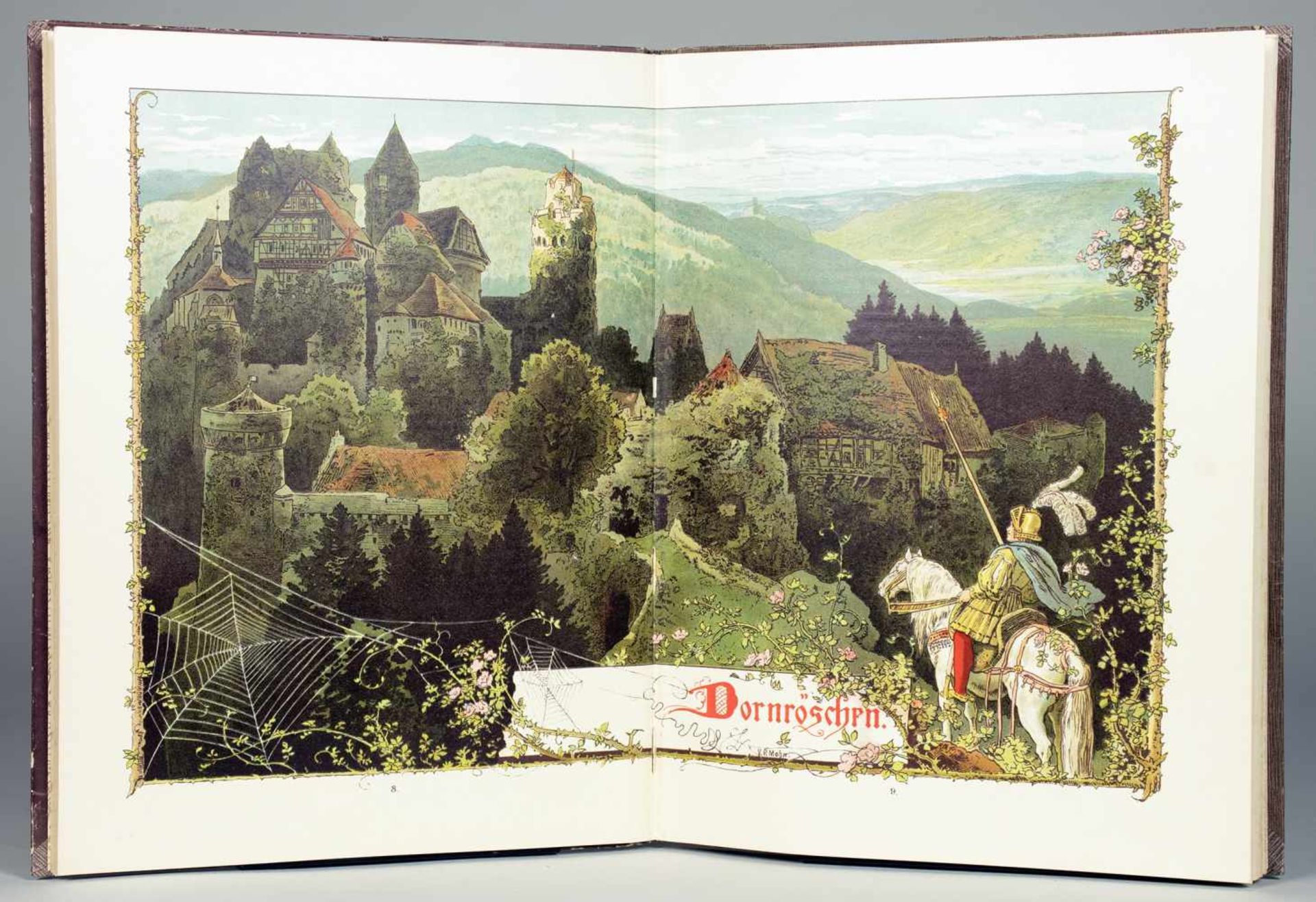 Märchen-Strauß für Kind und Haus. Mit Bildern von V[ictor] P[aul] Mohn. Berlin, Georg Stilke [1882]. - Bild 2 aus 4
