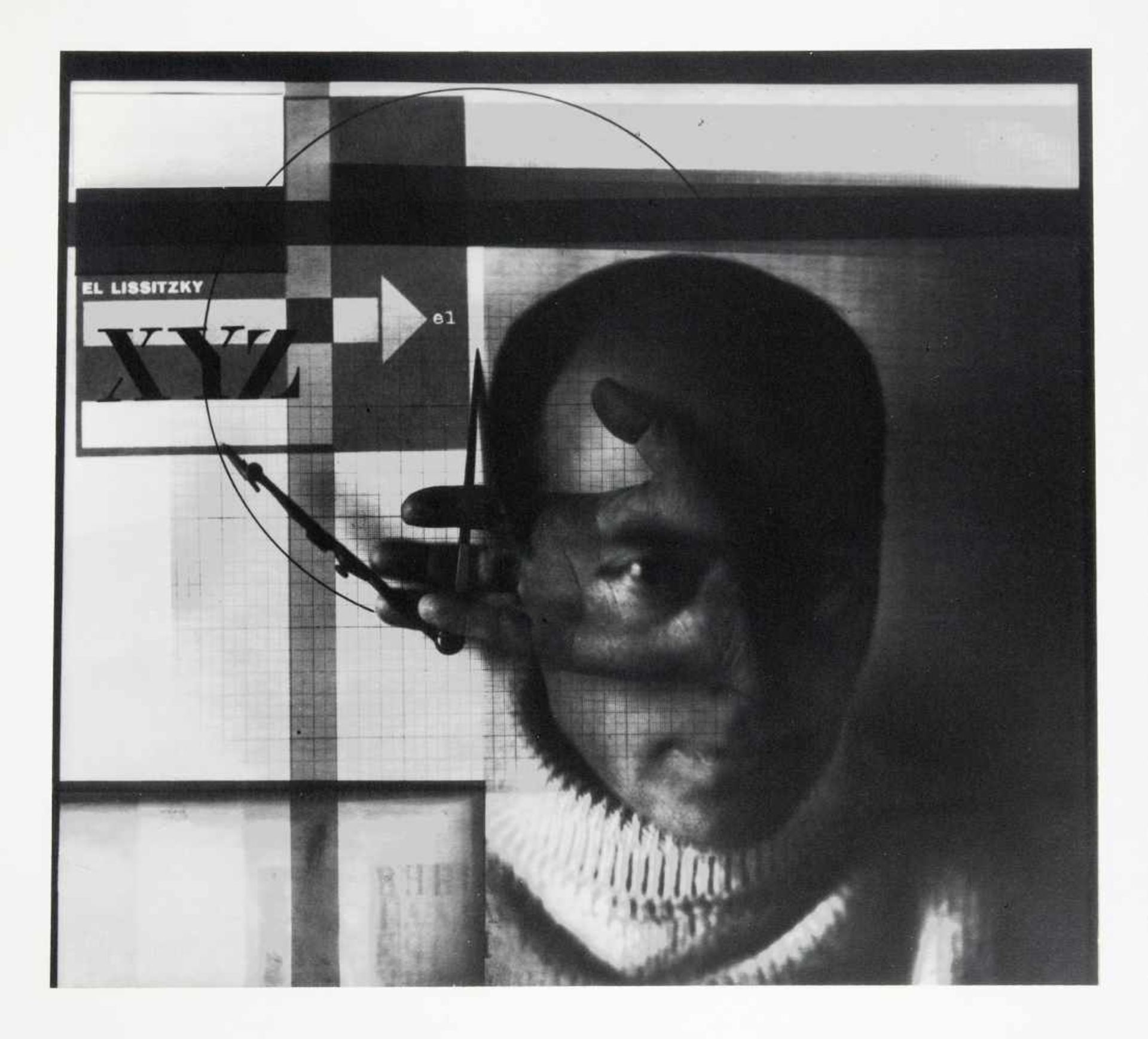 El Lissitzky. Sechs Porträtfotografien. Silbergelatine. 1924/1985. Ca. 12 : 17 - 22 : 20 cm (39,