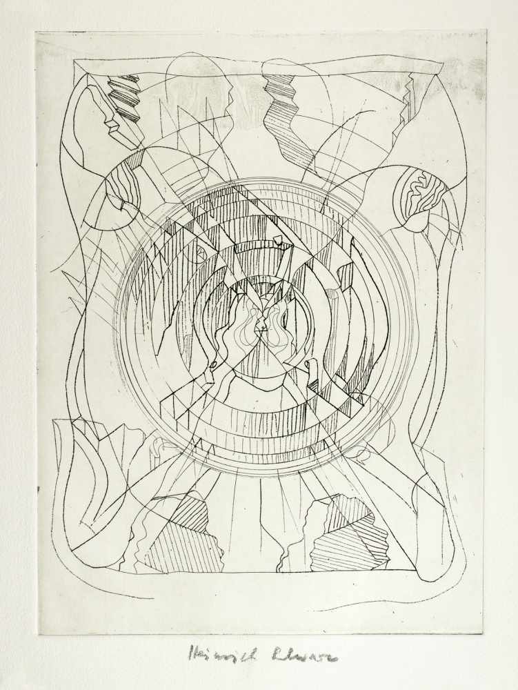 Dieter Roth. Komposition I - V. Fünf Kaltnadelradierungen. 1977. Ca. 30 : 22 cm (39 : 28 cm).