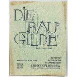 Lyonel Feininger - Die Baugilde. Baukunst, Bautechnik, Bauwirtschaft. Herausgeber H. de Fries.