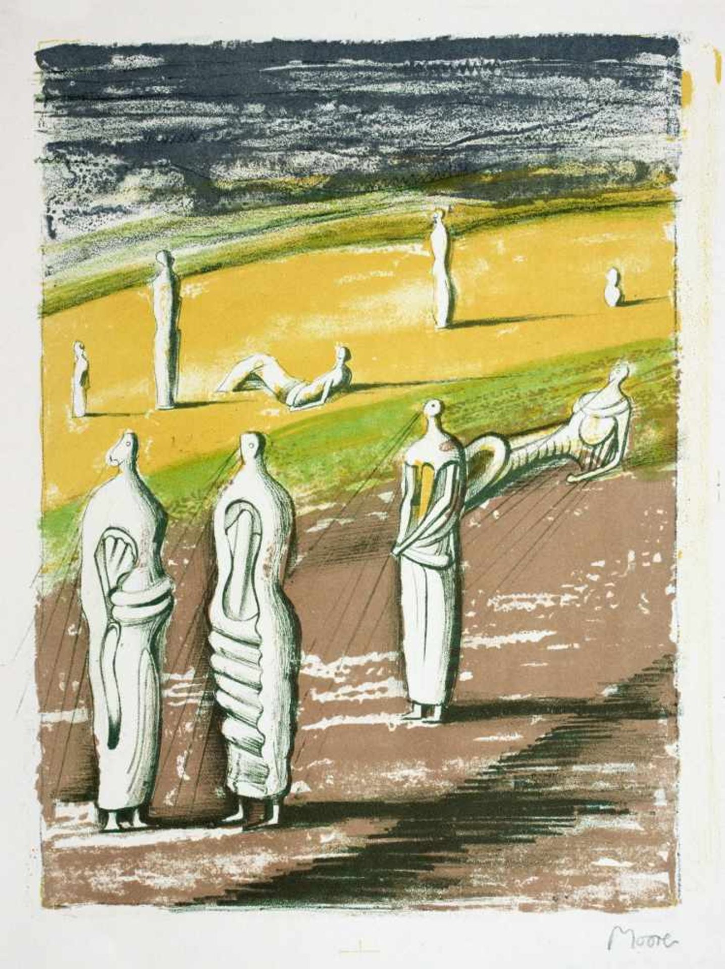 Henry Moore - Goethe. Prométhée. Traduction par André Gide. Lithographies de Henry Moore. Paris, - Bild 4 aus 10