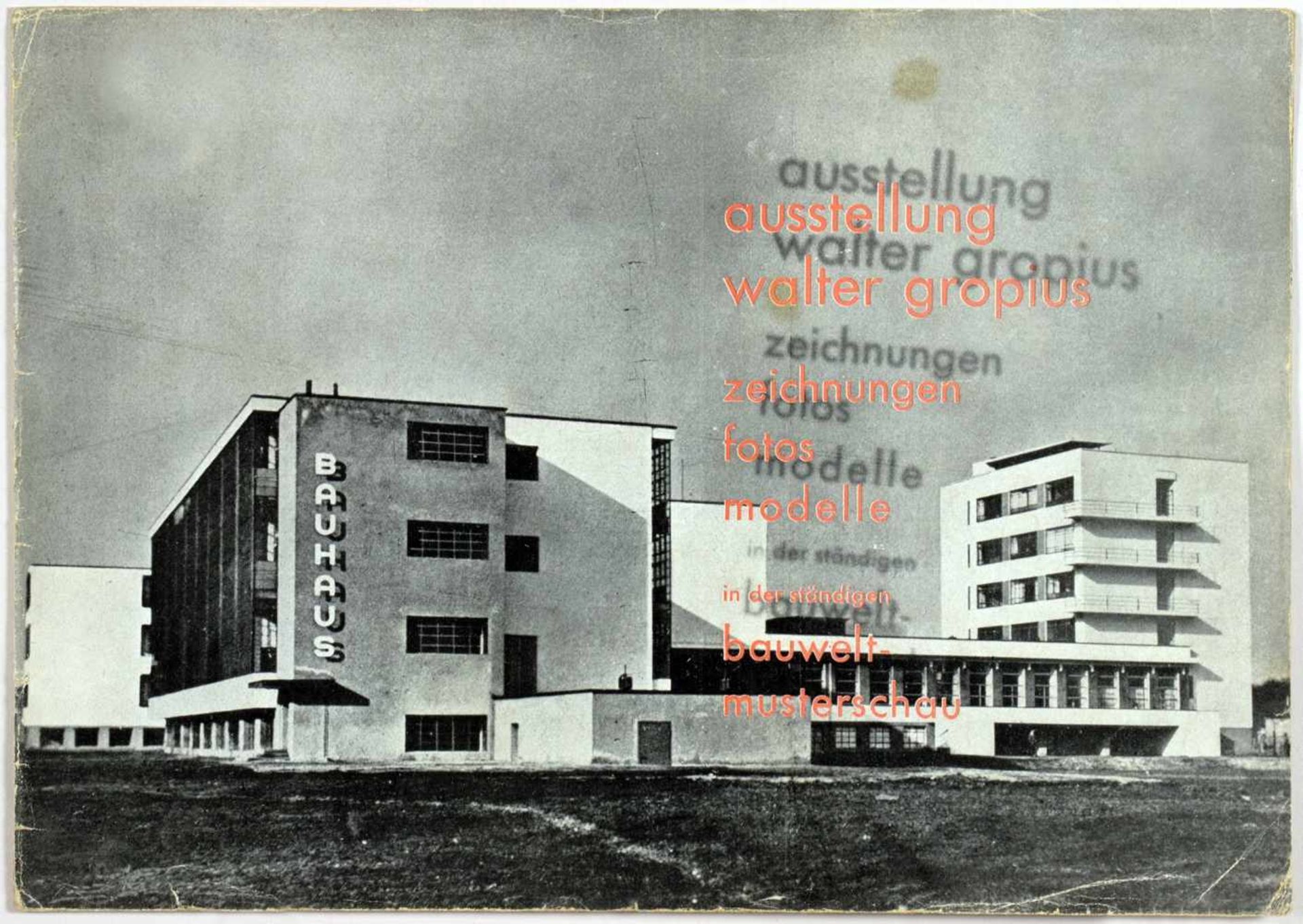 Laszlo Moholy-Nagy - Ausstellung Walter Gropius. Zeichnungen, Fotos, Modelle in der ständigen