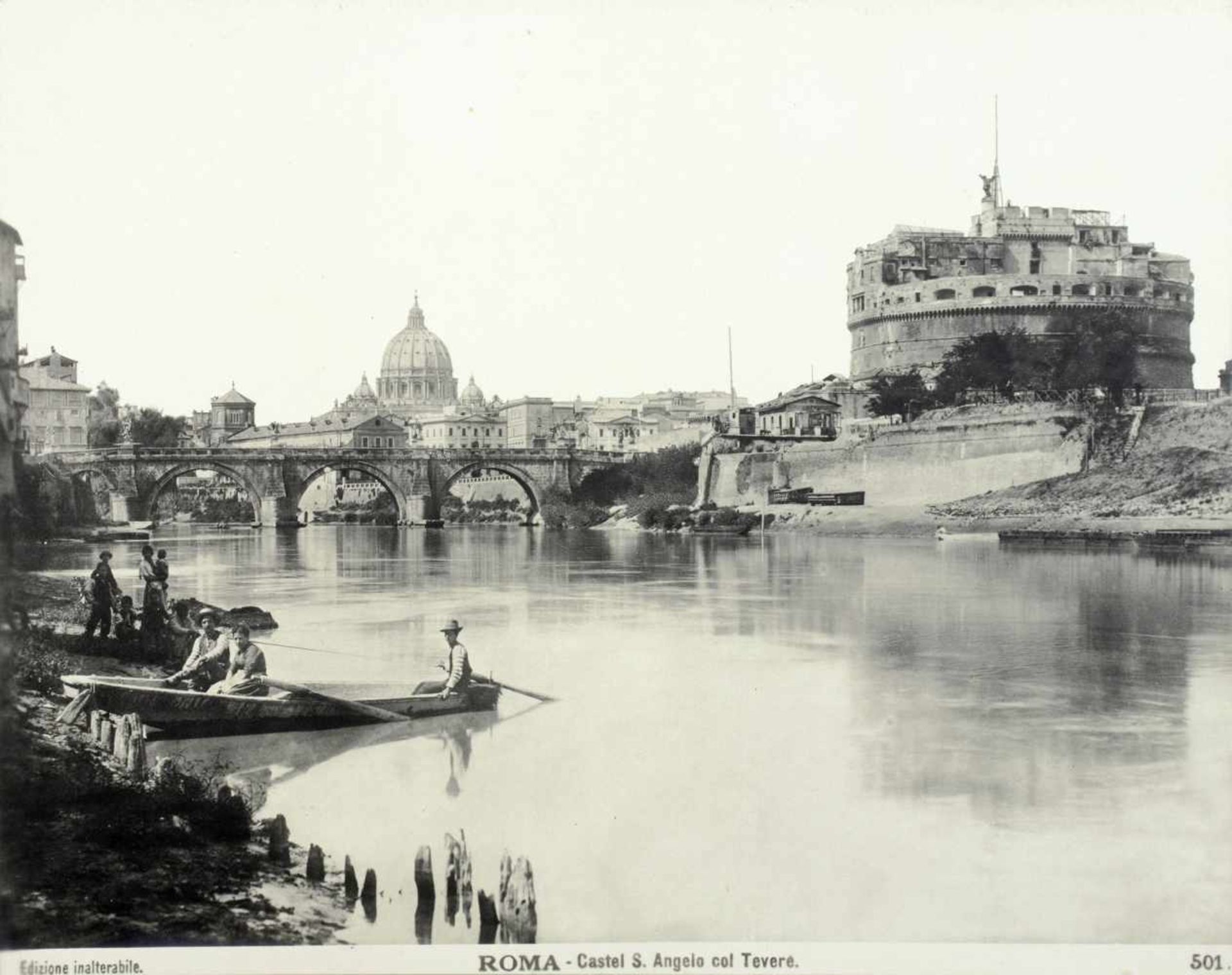 Landschaftsfotografie - Ober-Italien 1899. - Unter-Italien 1903. Zwei Fotoalben mit zusammen 100 - Bild 2 aus 6