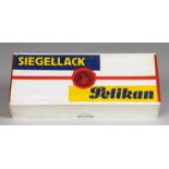El Lissitzky - Pelikan Siegellack. Originalkartonschachtel mit farbiger Banderole. Entwurf: El