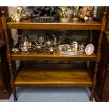 OAK 3 TIER DUMBWAITER